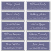 Chic Calligraphy Wedding Guest Address Labels (Vorderseite)
