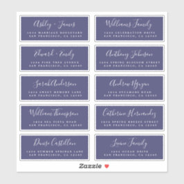 Chic Calligraphy Wedding Guest Address Labels