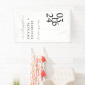Chic Calligraphy Wedding Willkommen Banner (Insitu)