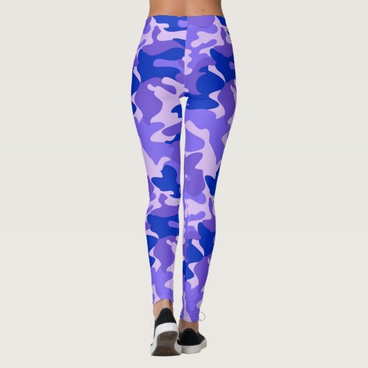 Chic Camouflage Khaki Pattern Leggings (Rückseite)