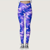 Chic Camouflage Khaki Pattern Leggings (Vorderseite)
