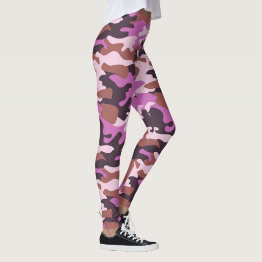Chic Camouflage Khaki Pattern Leggings (Rechts)