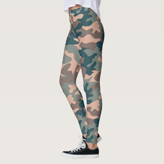 Chic Camouflage Khaki Pattern Leggings (Links)