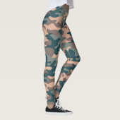 Chic Camouflage Khaki Pattern Leggings (Rechts)