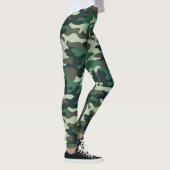Chic Camouflage Khaki Pattern Leggings (Rechts)