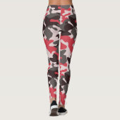 Chic Camouflage Khaki Pattern Leggings (Rückseite)