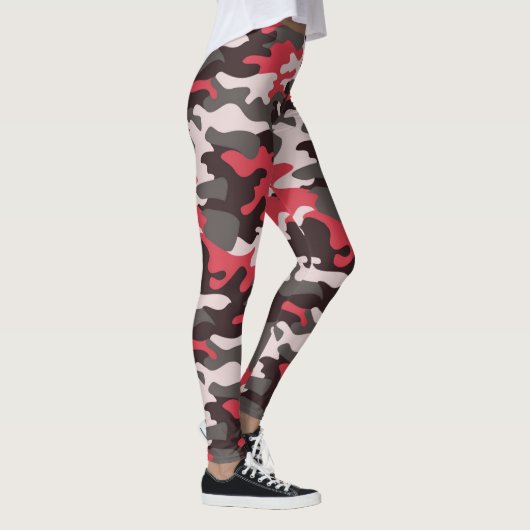 Chic Camouflage Khaki Pattern Leggings (Rechts)