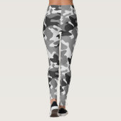 Chic Camouflage Khaki Pattern Leggings (Rückseite)