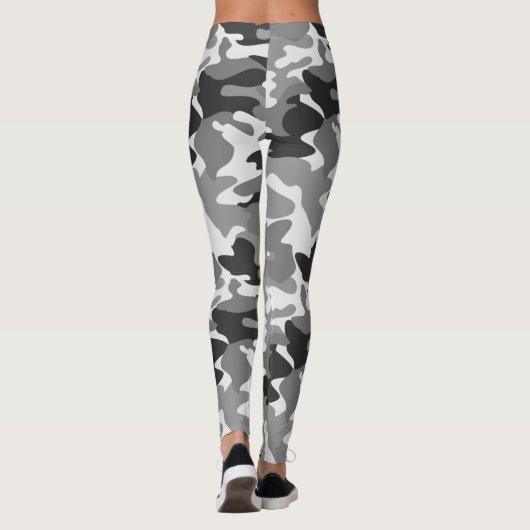 Chic Camouflage Khaki Pattern Leggings (Rückseite)