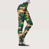 Chic Camouflage Khaki Pattern Leggings (Rechts)