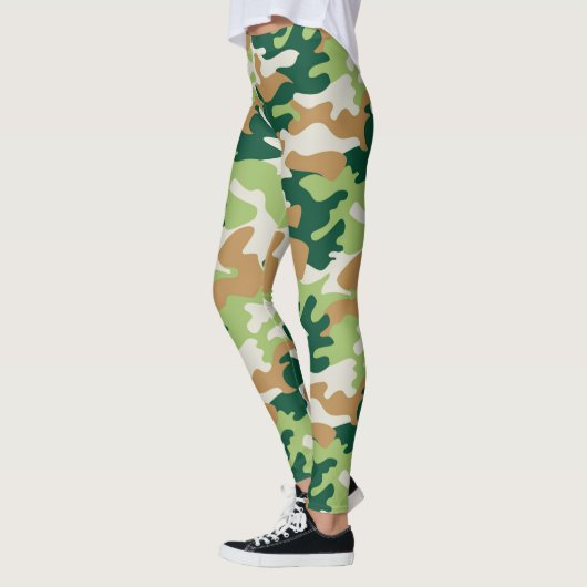 Chic Camouflage Khaki Pattern Leggings (Links)