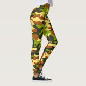 Chic Camouflage Khaki Pattern Leggings (Rechts)