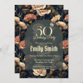 Chic Carnation Themed Party Einladung (Vorne/Hinten)