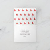 Chic Carnival Circus Show Clowns Balloons Geburtst Dankeskarte (Innenseite)