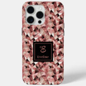 Chic Case-Mate iPhone 15 Case Trendy Rose Gold (Rückseite)