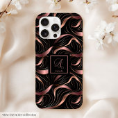 Chic Case-Mate iPhone 15 Case Trendy Rose Gold