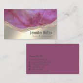 Chic Cassis Aga berufliche Goldfolie Visitenkarte (Vorne/Hinten)