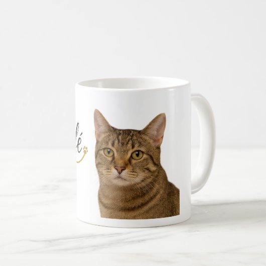 Chic Cat Café Vibe Tasse Niedlicher Kaffee Lover D (VorderseiteRechts)