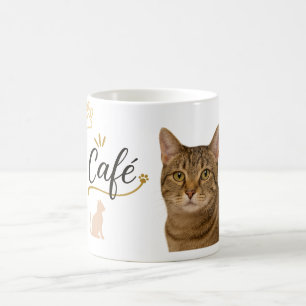 Chic Cat Café Vibe Tasse Niedlicher Kaffee Lover D