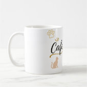 Chic Cat Café Vibe Tasse Niedlicher Kaffee Lover D (Links)
