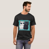 Chic Cat Duo T-Shirt (Vorne ganz)