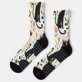 Chic Cat-Themed Socks Socken (Links)