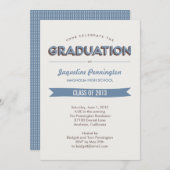 Chic Celebration Abschluss Einladung (Vorne/Hinten)