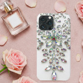Chic Cell Phone Case with Modern Glitter Effect