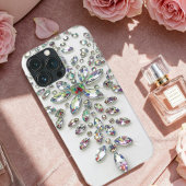 Chic Cell Phone Case with Modern Glitter Effect
