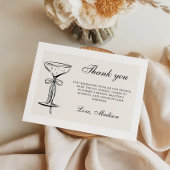 Chic Champagne Coquette Dankeskarte