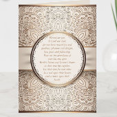 Chic Champagne Folded Wedding Einladung