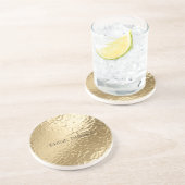 Chic Champagne Gold Getränkeuntersetzer (Seite)