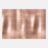 Chic Champagne Gold Sparkle Glitz Geschenkpapier Set (Vorderseite 2)