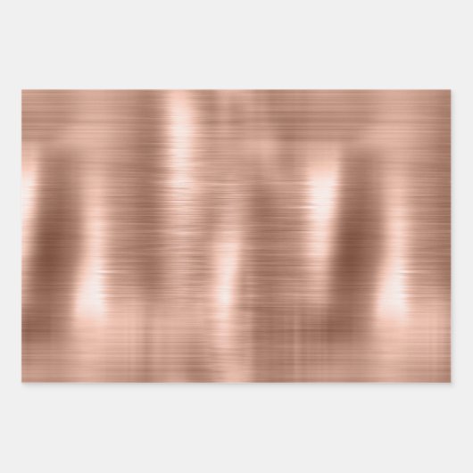 Chic Champagne Gold Sparkle Glitz Geschenkpapier Set (Vorderseite 2)