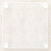 Chic Champagne Gold Sparkle Glitz Glasuntersetzer (Rückseite)