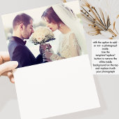 Chic Champagne Monogram, Gold Frame Wedding Dankeskarte