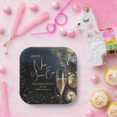 Chic Champagne Time New Year's Eve Pappteller (Party)