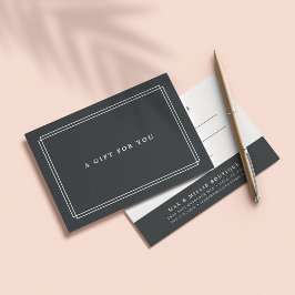 Chic Charcoal | Geschenkgutschein