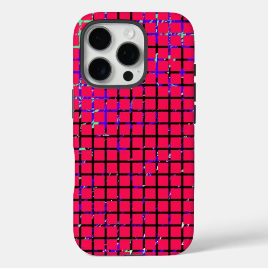 Chic Checkered Pattern Design Case-Mate iPhone Hülle (Rückseite)