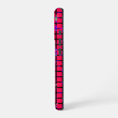 Chic Checkered Pattern Design iPhone Hülle (Linke Seite)