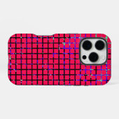 Chic Checkered Pattern Design iPhone Hülle (Rückseite (Horizontal))