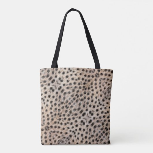 Chic Cheetah Personalisiert Tasche (Rückseite)