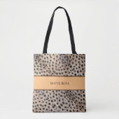 Chic Cheetah Personalisiert Tasche (Vorderseite)