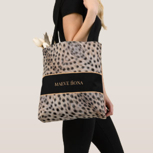 Chic Cheetah Personalisiert Tasche