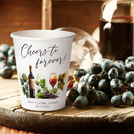 Chic Chef für immer Wasserfarbene Weinprobe Pappbecher