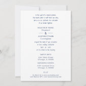 Chic Chicago Iconic Building Colorful Cityscape Einladung (Rückseite)