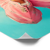 Chic Chicken in Pink Anzug Poster (Ecke)