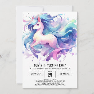 Chic Children Horse zum Geburtstag Einladung