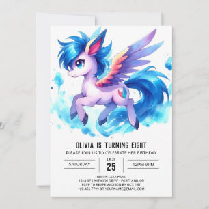 Chic Children Horse zum Geburtstag Einladung