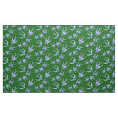 Chic Chinoiserie Schluchten Vögel Blauer Blau Grün Stoff (Yard (91,4 cm))